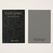 コルクモダンイヤリングジュエリー表示カード (正面&裏面)