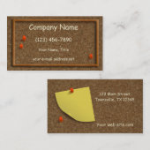 コルクモダンボード木枠 名刺 (正面/裏面)