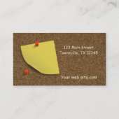 コルクモダンボード木枠 名刺 (裏面)