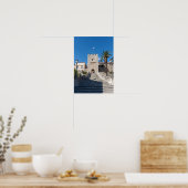 コルクラ町のランドゲート – ダルマティア，クロアチア ポスター (キッチン)