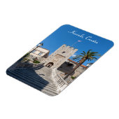 コルクラ町のランドゲート – ダルマティア，クロアチア マグネット (左側)