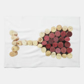 コルクワイングラスのキッチンタオル キッチンタオル (横)