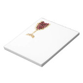 コルクワイングラスのメモ帳 ノートパッド (回転)