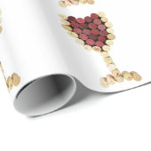 コルクワイングラス包装紙 ラッピングペーパー (ロールコーナー)