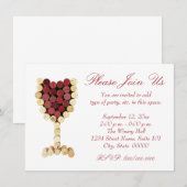 コルクワイングラス招待状 招待状 (正面/裏面)