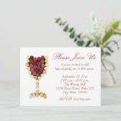 コルクワイングラス招待状 招待状 (スタンド正面)