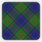 コルクーンタータンチェックブルーグリーンプレイド スクエアシール (正面)