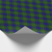コルクーンタータンチェックブルーグリーンプレイド ラッピングペーパー (角)