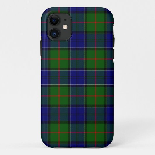 コルクーンタータンチェックブルーグリーンプレイド Case-Mate iPhoneケース (裏面)