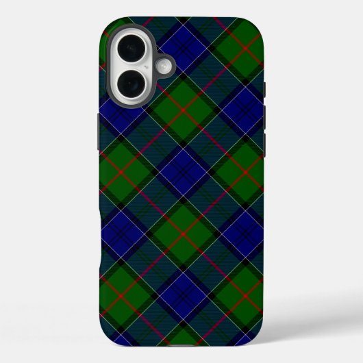 コルクーンタータンチェックブルーグリーンプレイド Case-Mate iPhoneケース (裏面)