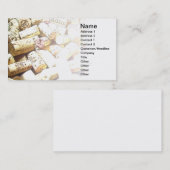 コルク付き名刺抽象芸術 名刺 (正面/裏面)