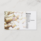 コルク付き名刺抽象芸術 名刺 (正面)