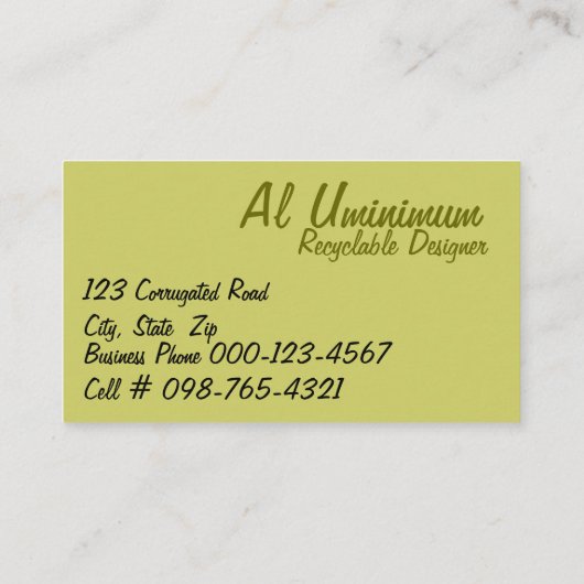 コルク写真紙のスクラップ縁どテンプレート 名刺 (裏面)