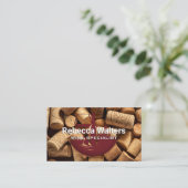 コルク山 | ワインとシティの建物 名刺 (スタンド正面)