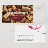 コルク山 | ワインとシティの建物 名刺 (正面/裏面)