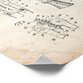 コルク抽出器特許 – 古い外観 ポスター (角)