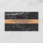 コルク旗 | 黒大理石 名刺 (裏面)