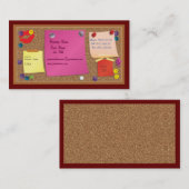 コルク板名刺 名刺 (正面/裏面)