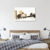 コルク栓抜きのワインのコルク キャンバスプリント (インサイチュ (寝室))