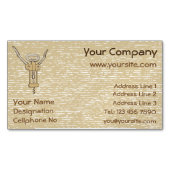 コルク栓抜き名刺マグネット マグネット名刺 (正面)