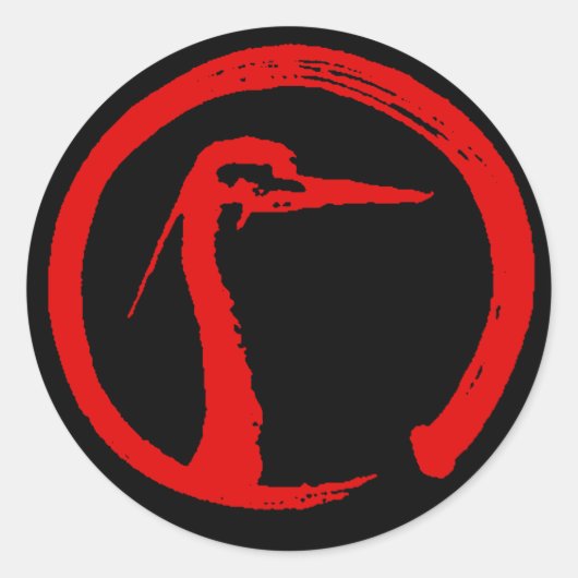 コルク武道会堂ボタン/シール ラウンドシール (正面)