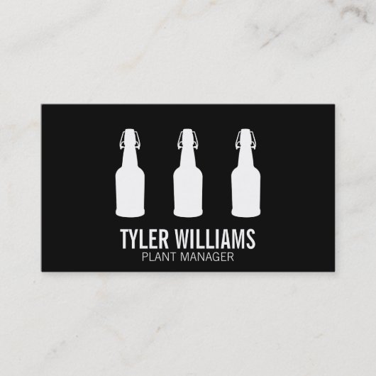 コルク瓶 | (白) 名刺 (正面)