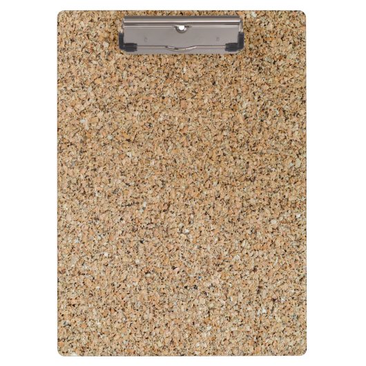 コルク背景のテクスチャと構造のギフト クリップボード (正面)