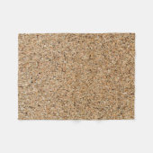 コルク背景のテクスチャと構造のギフト フリースブランケット (正面(横))