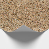 コルク背景のテクスチャと構造のギフト ラッピングペーパー (角)