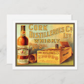 コルク蒸溜所ウィスキービンテージAd ポストカード (正面/裏面)