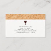 コルク&ワインボトルつる植物 名刺 (裏面)