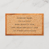 コルク | 木目 名刺 (裏面)