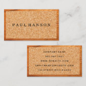 コルク | 木目 名刺 (正面/裏面)