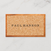 コルク | 木目 名刺 (正面)