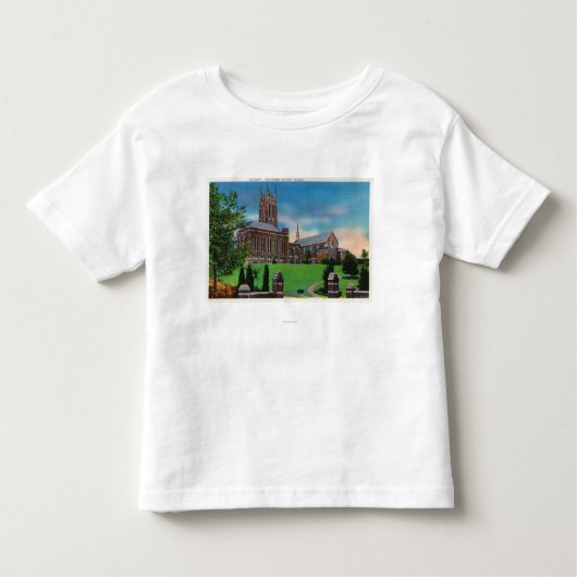 コルゲートの神学校の外観 トドラーTシャツ (正面)