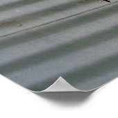 コルゲートアイアンフィットネスポスターの黒落書き！ ポスター (角)