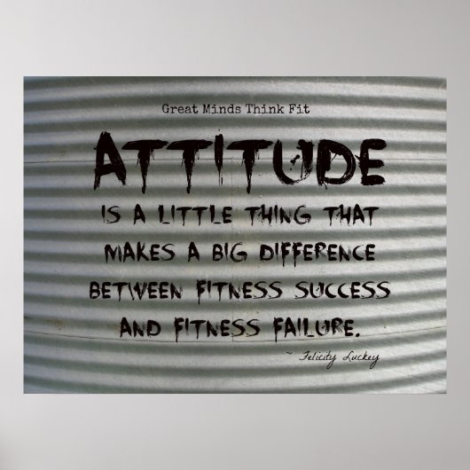 コルゲートアイアンフィットネスポスターの黒落書き！ ポスター (正面)