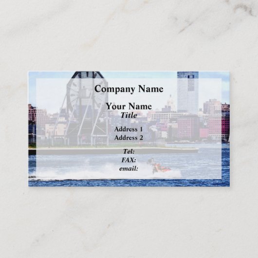 コルゲートクロックでのジェットスキー 名刺 (正面)