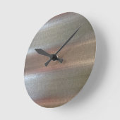 コルゲートシートメタルのクローズアップ ラウンド壁時計 (傾斜)