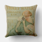コルゲート及びCoによるポスター広告「すみれ色水」、 クッション (裏面)