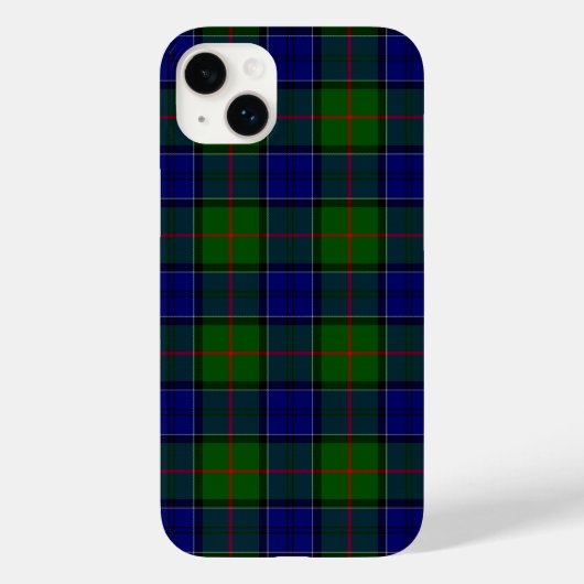 コルコーエン タルタン ブルー グリーン チェック Case-Mate iPhoneケース (裏面)