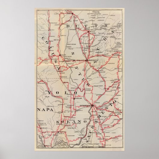 コルサ，ヨロ，ナパ，ブッテ，ユバ，サッタ，ソラノ ポスター (正面)