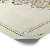 コルシカの地図 ポスター (角)