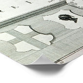 コルシカの地図 ポスター (角)