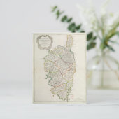 コルシカの地図 ポストカード (スタンド正面)