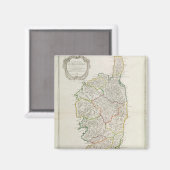 コルシカの地図 マグネット (正面/裏面)