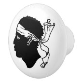 コルシカの旗とセラミックノブのプル セラミックノブ (右)