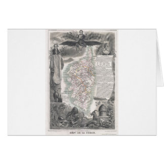 コルシカの1852地図