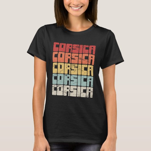 コルシカバケーションシ地中海のアコルシカ Tシャツ (正面)