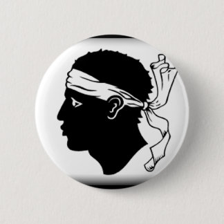 コルシカフランスの旗 缶バッジ